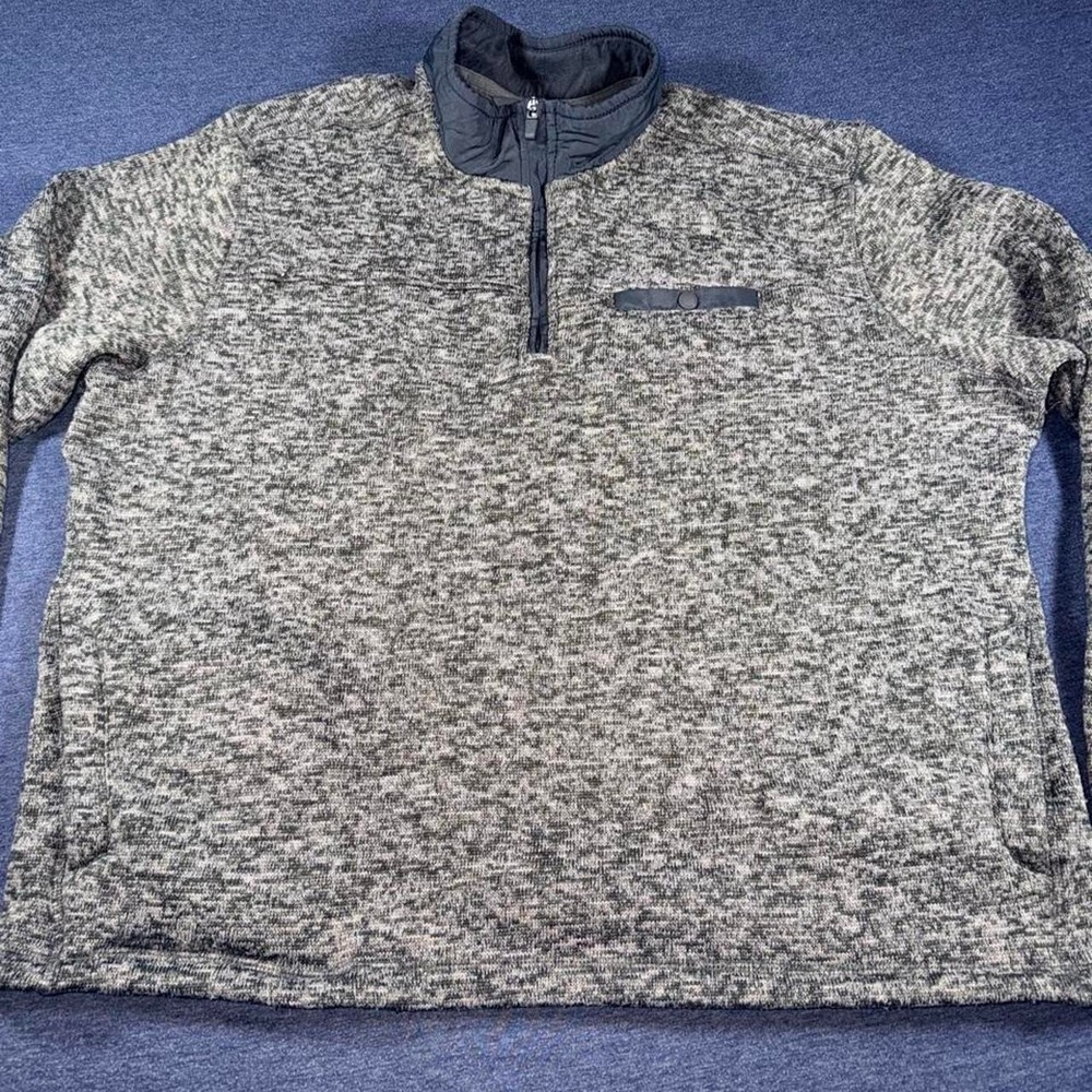 Eddie Bower Grey Quarter Zup Fleece size XL